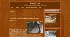 Desktop Screenshot of gulvnett.no
